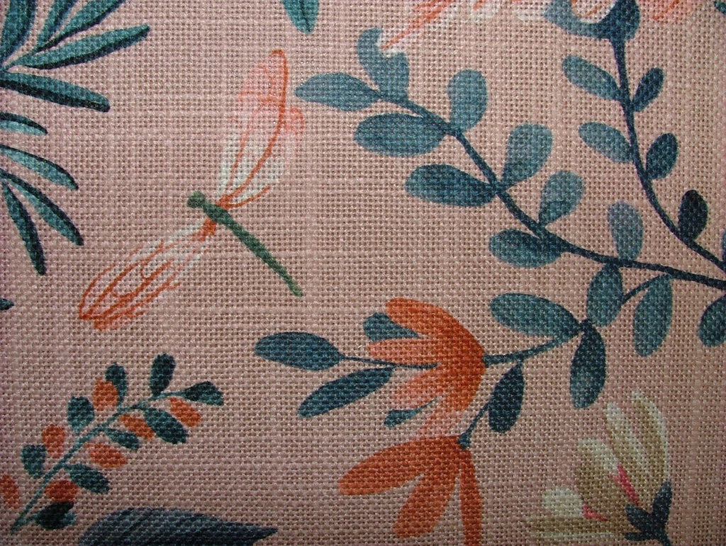 2.5 Metres iLiv Jardine Rosa Linen Blend Fabric Cushion Curtain Upholstery