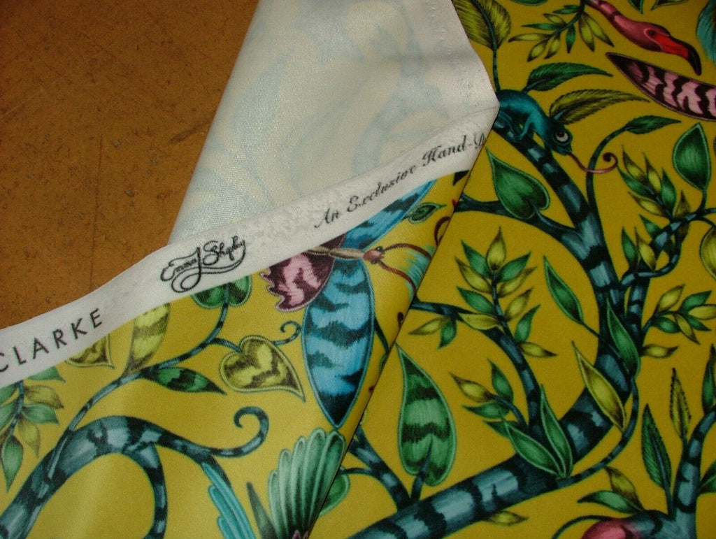 Emma J Shipley Rousseau Lime Velvet Fabric Curtain Upholstery Cushion Use