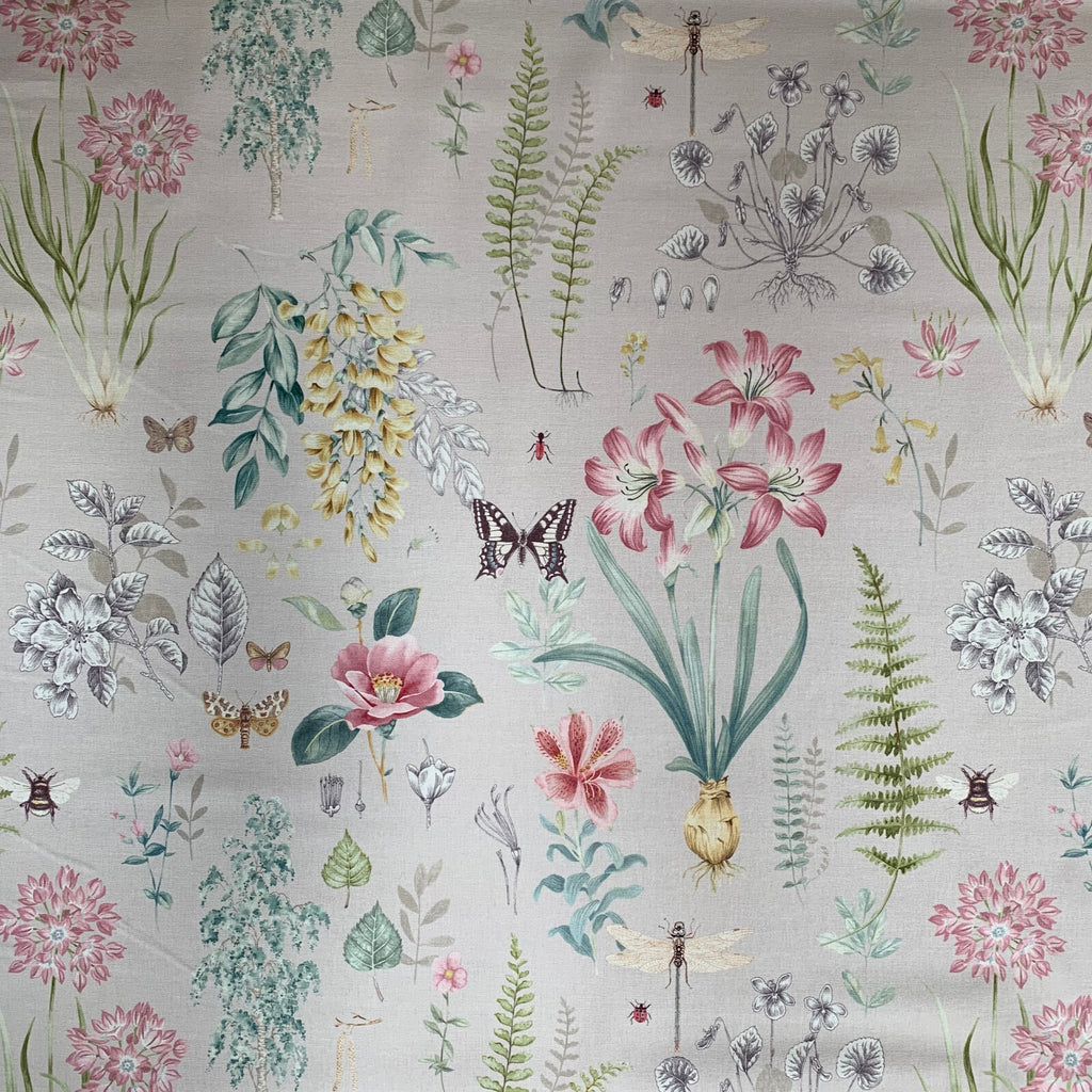 iLiv Cotton Curtain Fabric 3.8 Metres Observatory Orchid Upholstery Cushion3