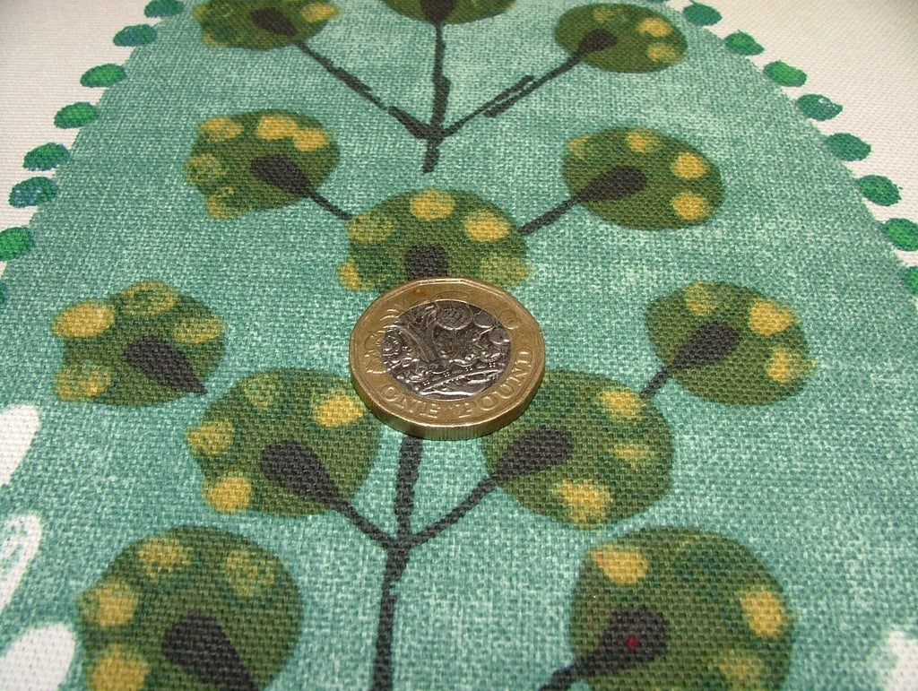 2,2 Meter iLiv Scandi Holz Kiwi 100% Baumwolle Vorhang Polsterstoff5