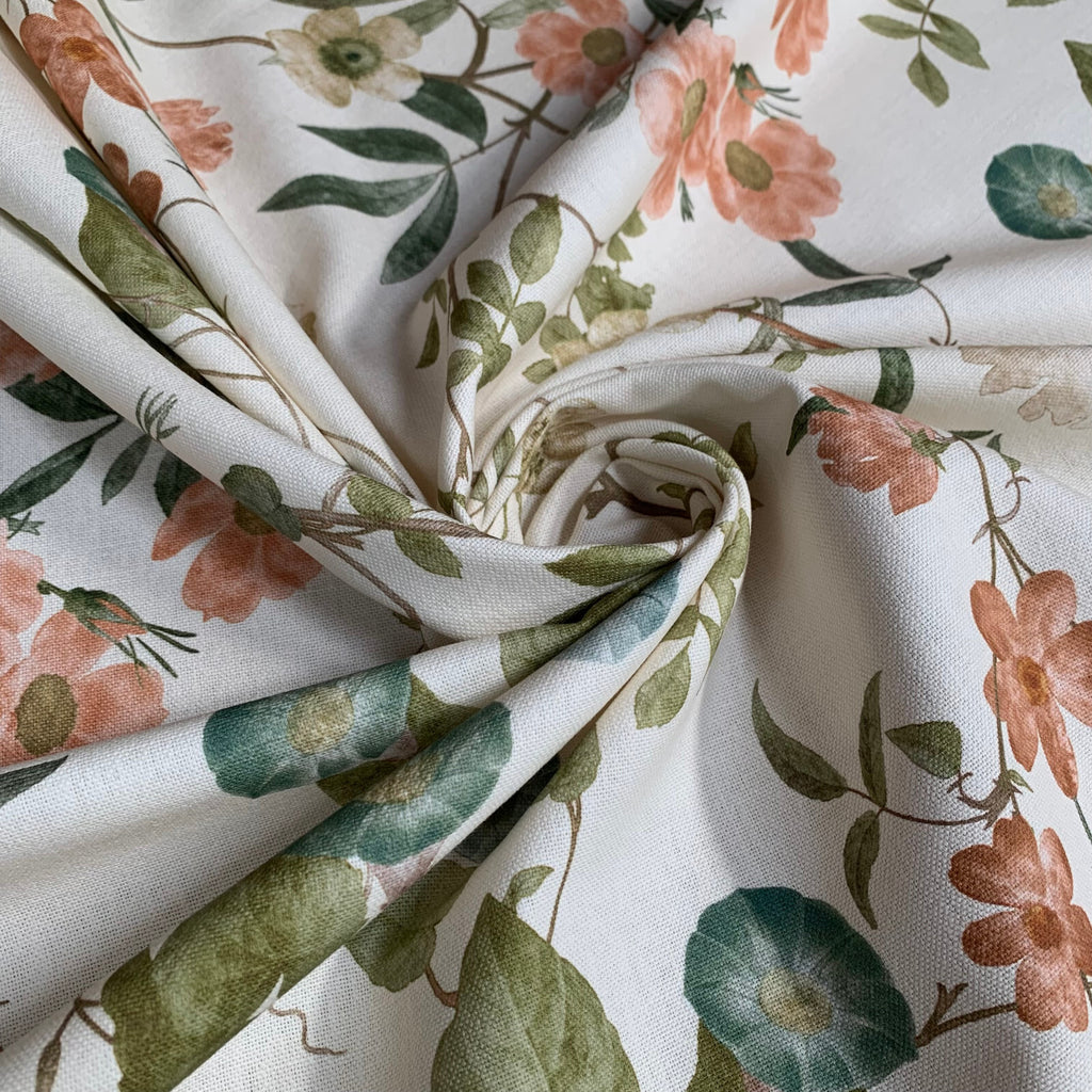 3.1 Metres iLiv Caprice Papaya Woven Cotton Fabric Cushion Curtain Upholstery8