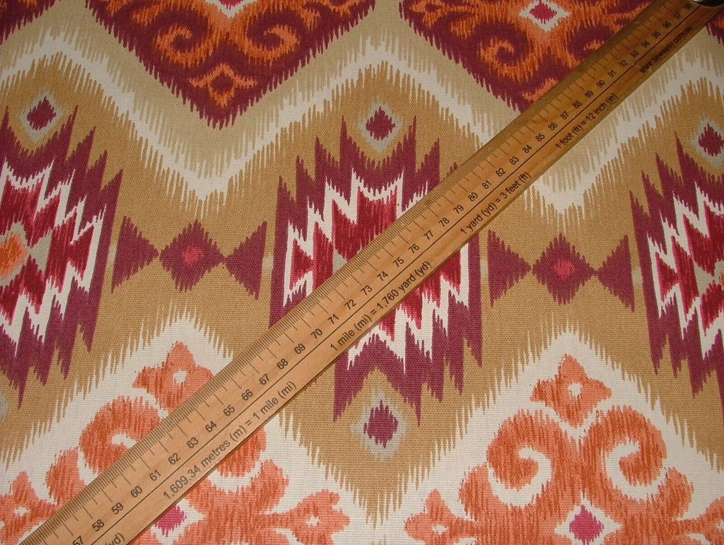 3.8 Metres iLiv Navajo Salsa Cotton Curtain Upholstery Cushion Craft Fabric