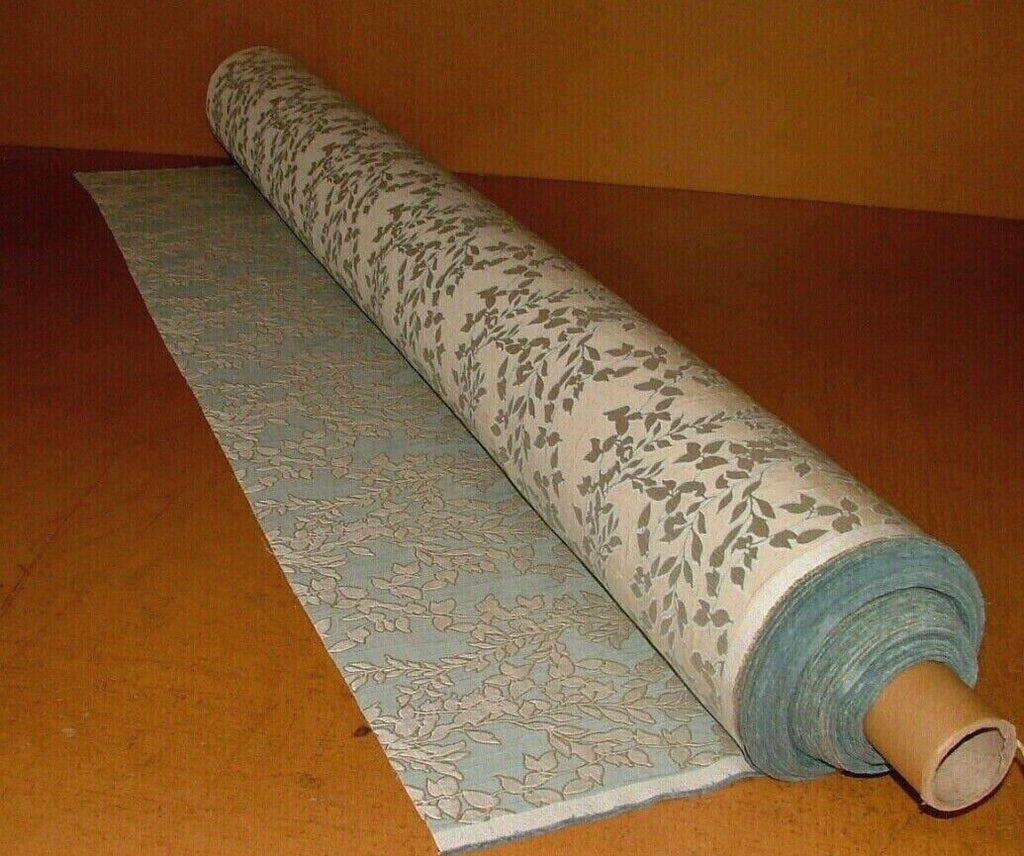 Verity Duckegg Woven Jacquard Curtain Upholstery Cushion Multi Use Fabric