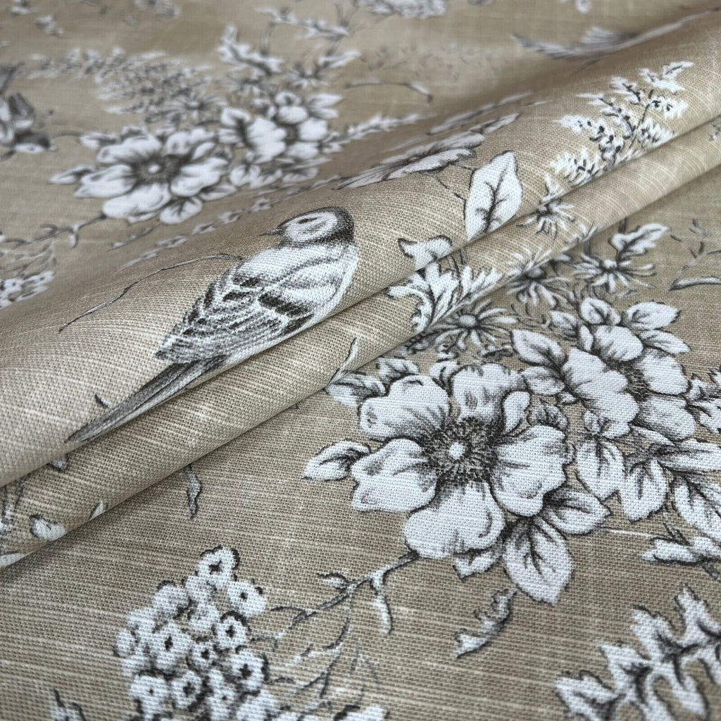 2.8 Metres iLiv Finch Toile Barley Cotton Fabric Cushion Curtain Upholstery