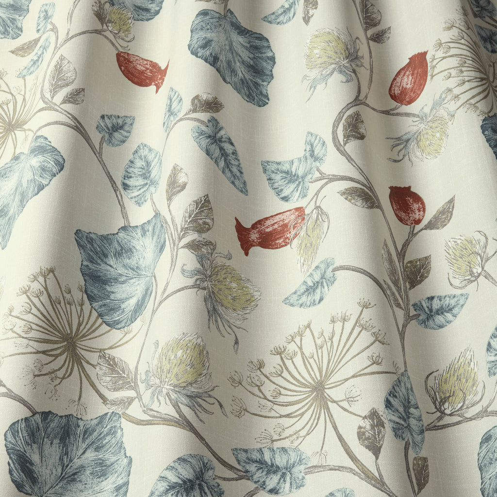 iLiv Cotton Curtain Fabric 3.1 Metres Parchment Wedgewood Upholstery Cushion0