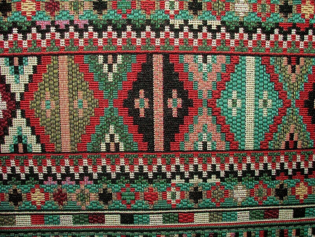 Navajo Indian Extra Thick Tapestry Fabric Curtain Upholstery Cushion Blanket Use