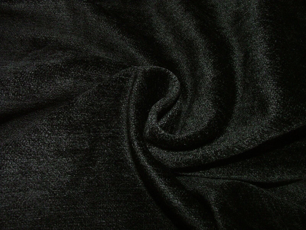 2 Metre Romo Jet Black Cotton Blend Velvet Fabric Upholstery Cushion RRP £256.00