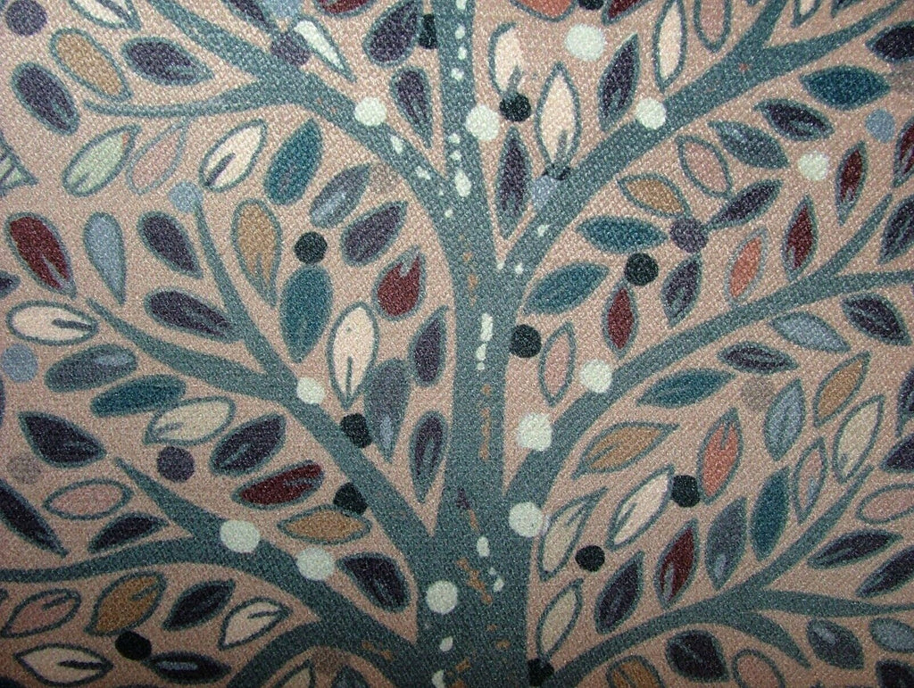 Foliage Fall Tree Cloud Velvet Designer Fabric Curtain Upholstery Cushion