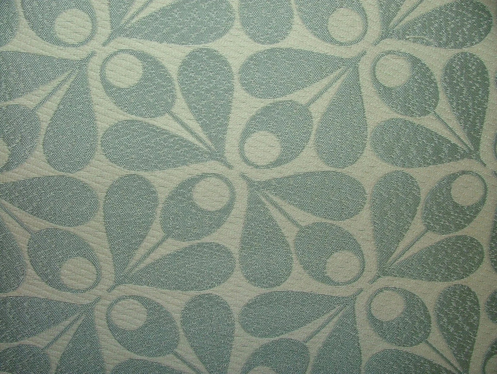 10 Metres Orla Kiely Woven Acorn Cup Blue Jacquard Curtain Upholstery Fabric0