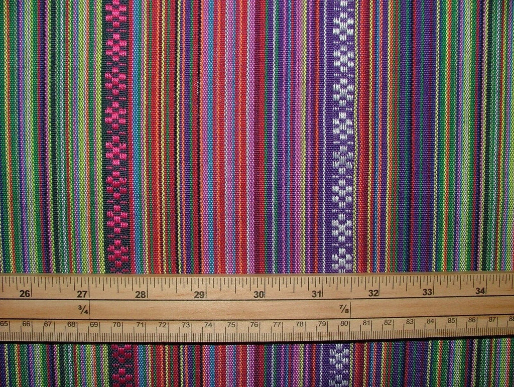 Mexican Tortilla Stripe Woven Jacquard Curtain Upholstery Cushion Blind Fabric