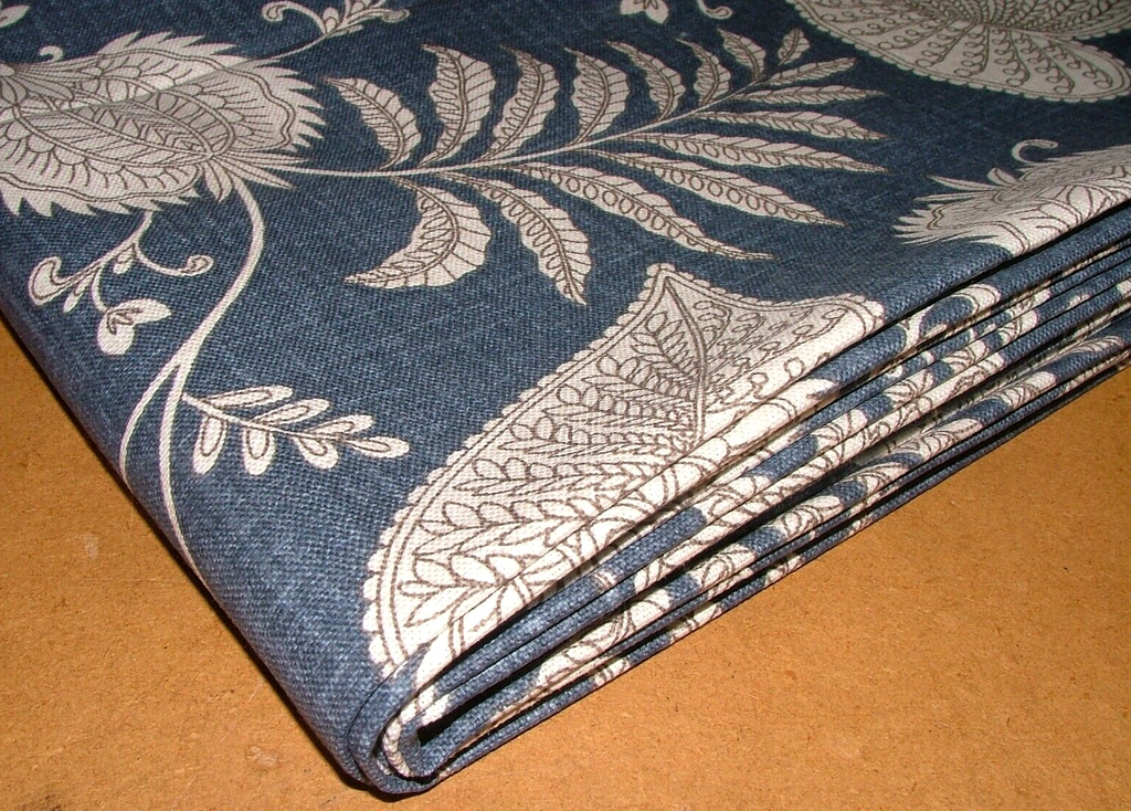 3 Metre iLiv Senja Sapphire 100% Cotton Fabric Cushion Curtain Upholstery Use