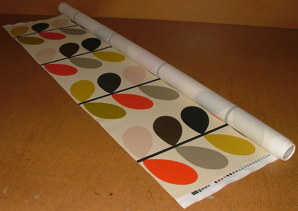 Orla Kiely Cotton Fabric Multi Stem Tomato Curtain Upholstery 12 Metre Length2