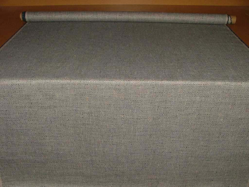 iLiv Woven Curtain Fabric 1.5 Metres Anouka Indigo Blue Cushion Upholstery Use7