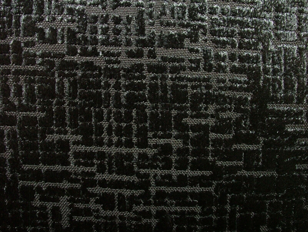 12 Metre iLiv Vivaldi Black Velvet Upholstery Cushion Curtain Fabric RRP £720.00