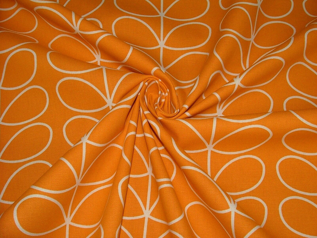 Orla Kiely Linear Stem Papaya Cotton Curtain Upholstery Cushion Craft Fabric