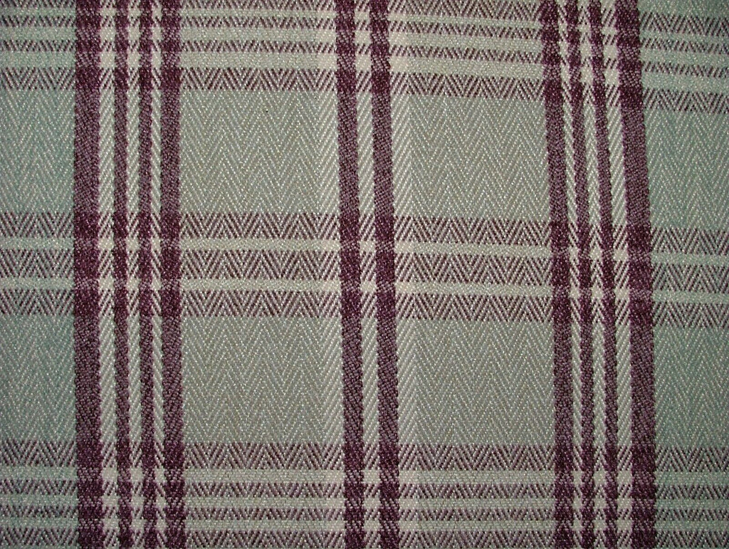 Blair Mulberry Wool Effect Thick Tartan Upholstery Cushion Curtain Fabric