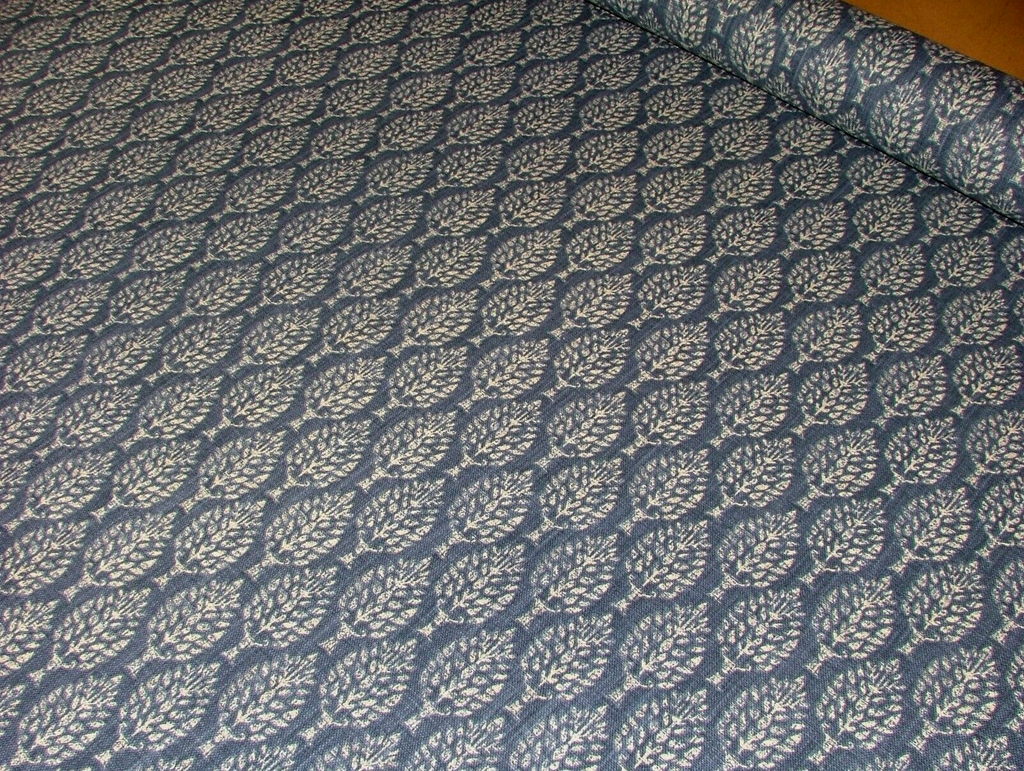 2.5 Metres iLiv Keble Sapphire Blue Cotton Fabric Cushion Curtain Upholstery