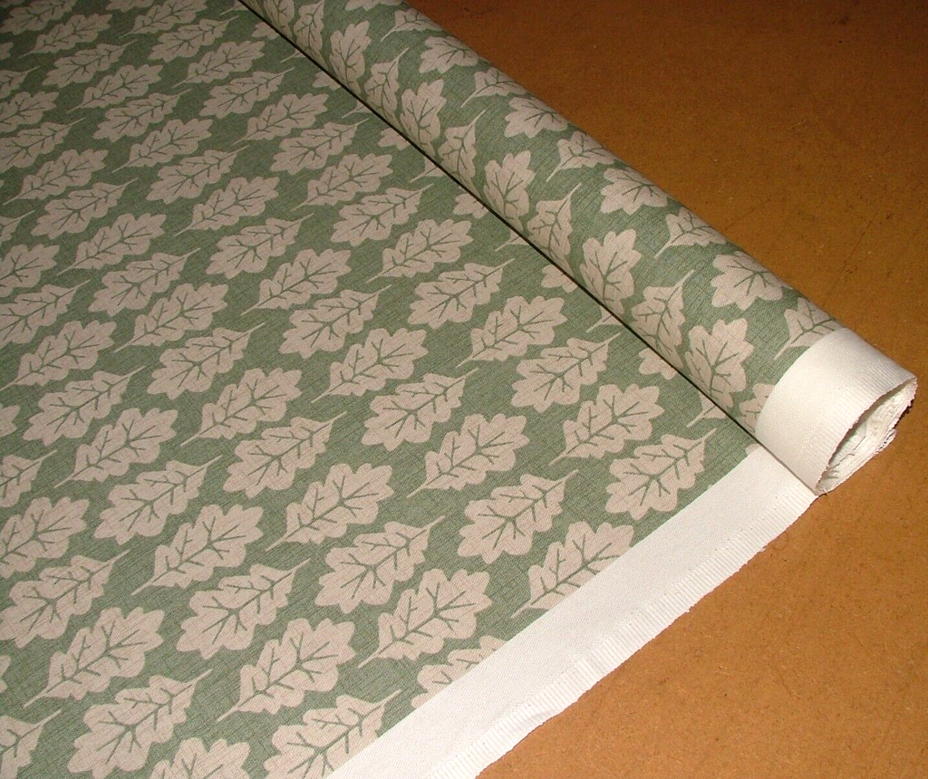 4.2 Metres iLiv Oak Leaf Lichen 100% Cotton Fabric Cushion Curtain Upholstery