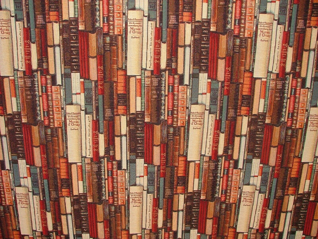 Library Books Tapestry Fabric Curtain Upholstery Cushion Blanket Throws Use