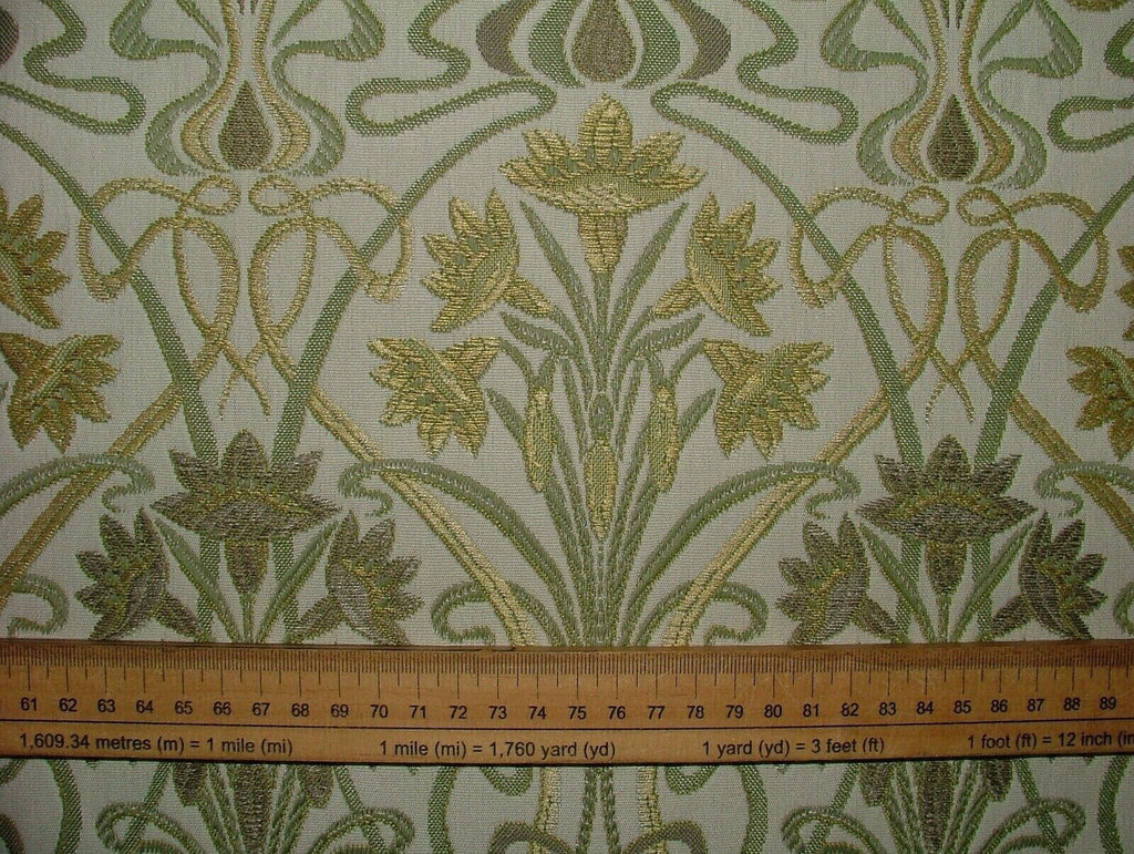 1.9 Metres Art Nouveau Tiffany Sand Thick Jacquard Curtain Upholstery Cushion