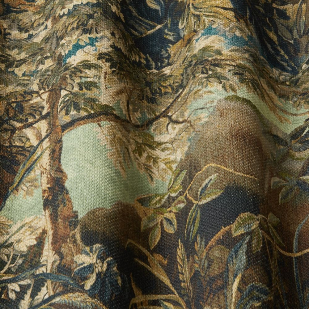 Thick Woven Cotton Fabric iLiv 1.5 Metres Elysian Forest Curtain Upholstery1