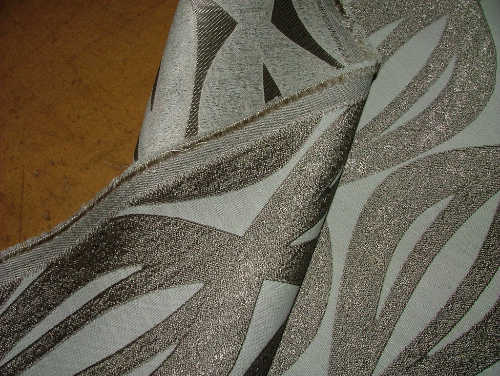 20 Meter Geometric Bronze Woven Jacquard Fabric Curtain Cushion Soft Furnishing