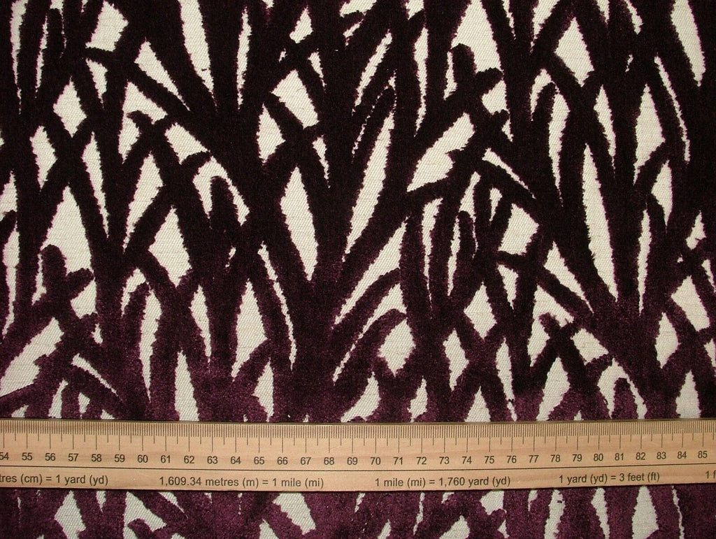 Arboretum  Bilberry Extra Thick Plush Velvet Curtain Upholstery Cushion Fabric