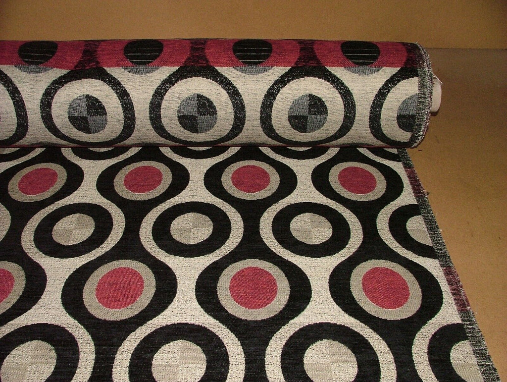 15 Metres Geometric Plush Chenille Fabric Curtain Upholstery Cushion RRP £675.00