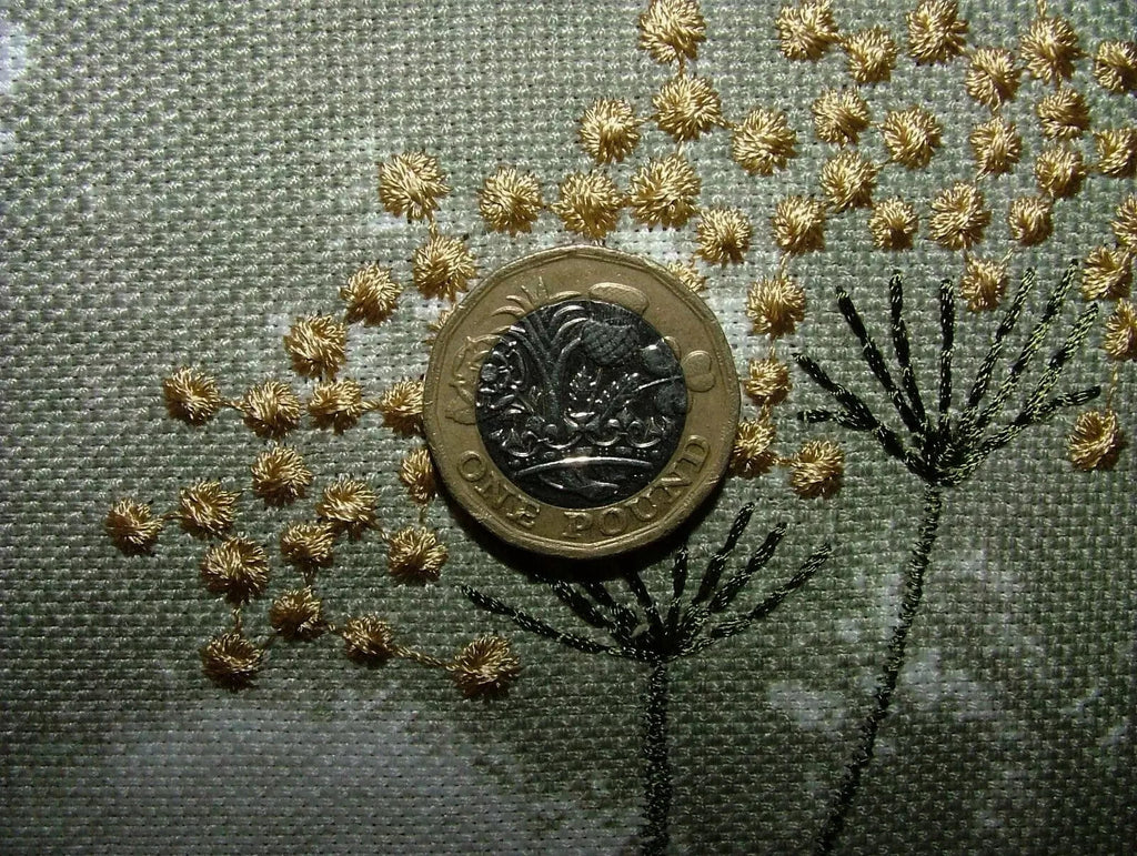 Embroidered Curtain Fabric Botanical Green Floral Upholstery Cushion  12 Metres15