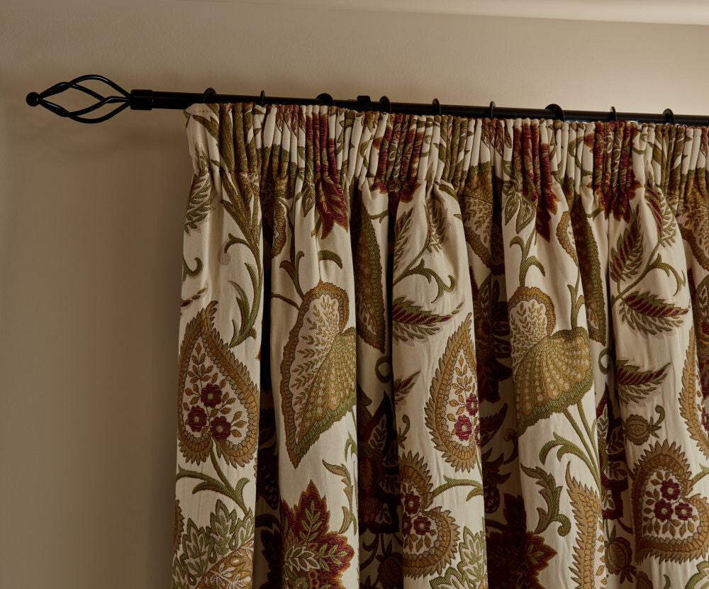 2.8 Metres iLiv Etienne Cinnabar Heavy Woven Fabric Curtain Upholstery Cushion3