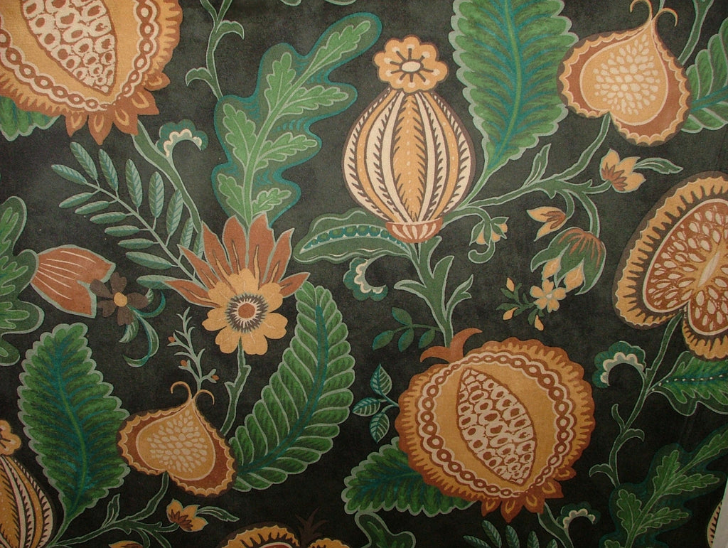 1 Metre iLiv Cantaloupe Forest Velvet Curtain Upholstery Cushion Blind Fabric0