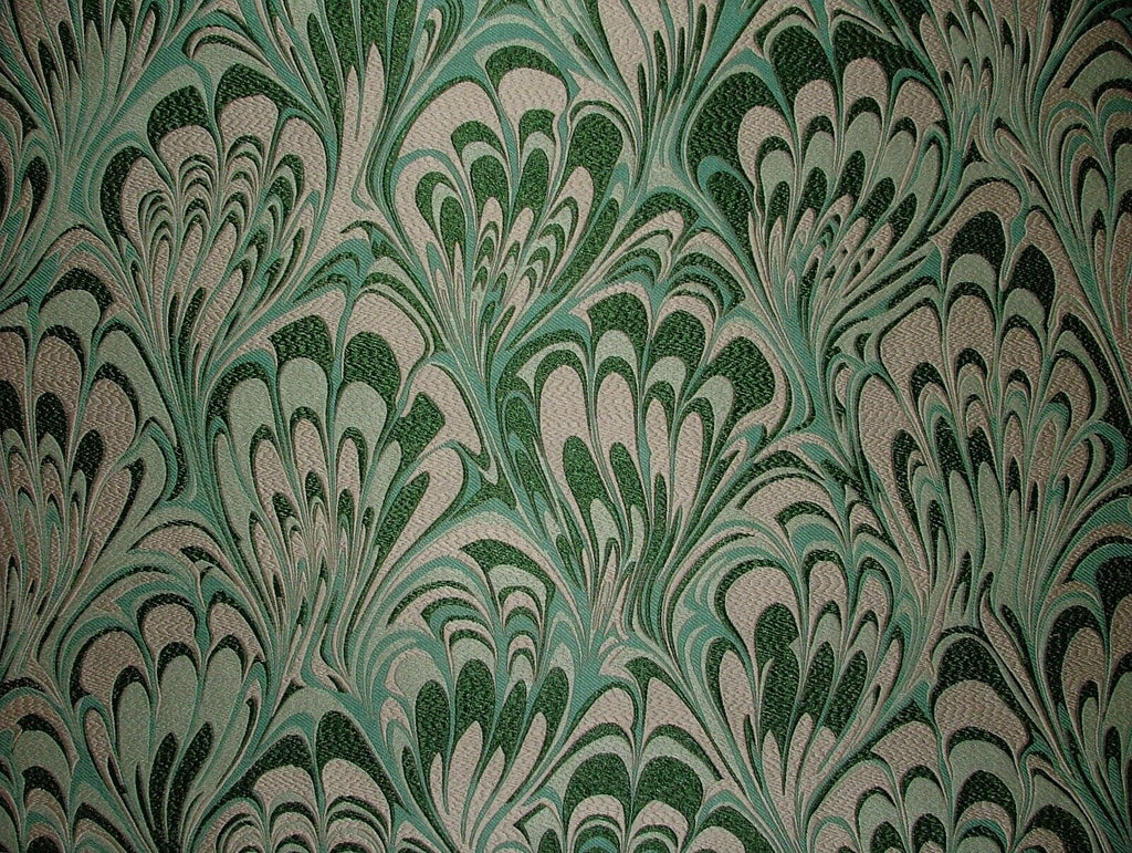 5.3 Metres Vogue Emerald Woven Jacquard Curtain Upholstery Cushion Fabric