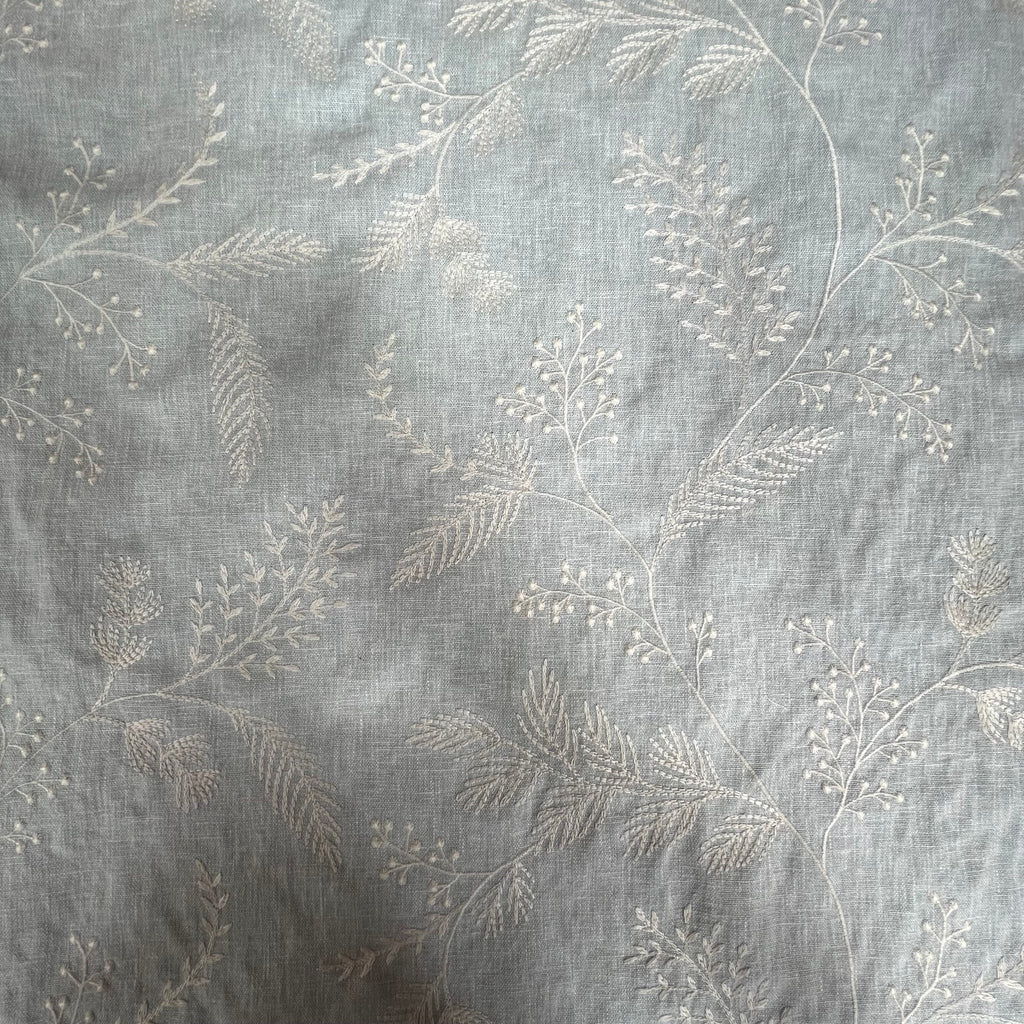 2 Metres iLiv Harper Eau De Nil Premium Embroidered Fabric Curtain Upholstery7