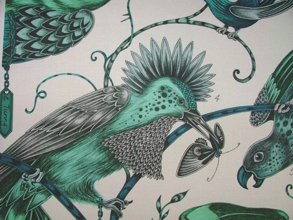 Emma J Shipley Fabric Audubon Jungle Cotton Curtain Upholstery Cushion Fabric