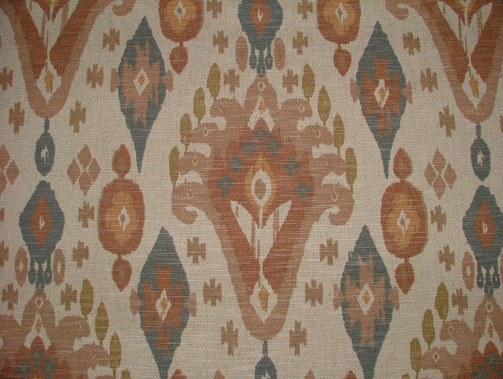 iLiv Boho Shell Ikat Linen Blend Cotton Curtain Upholstery Cushion Blind Fabric