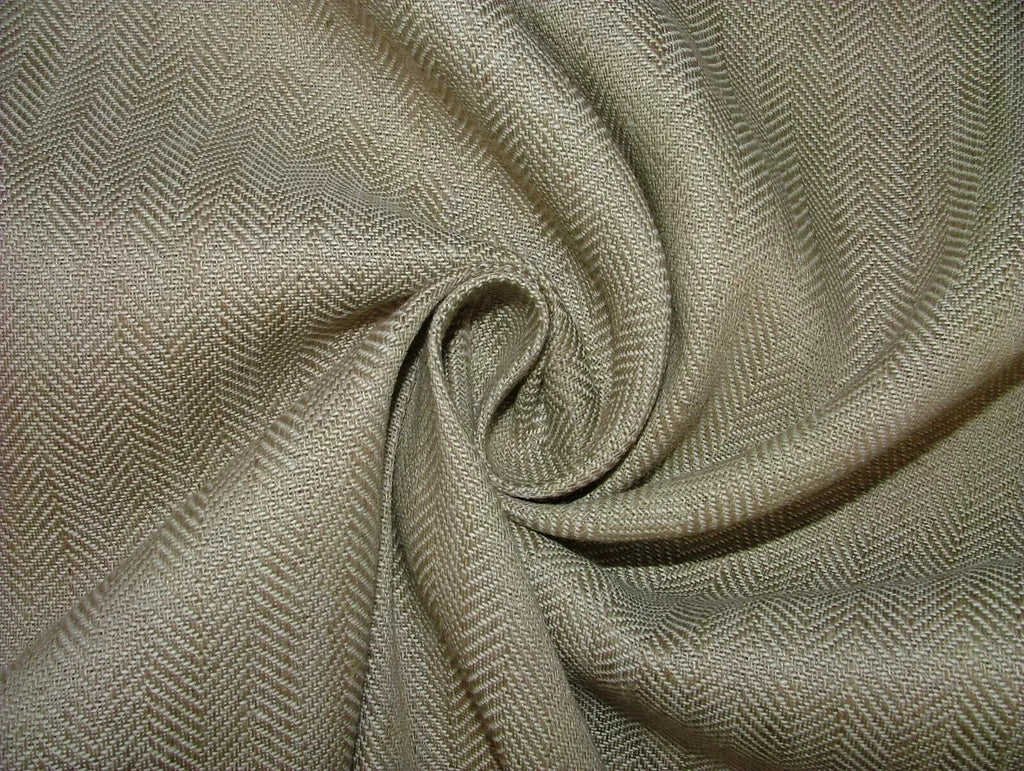 11 Metres Herringbone Stucco Linen And Cotton Curtain Romo Fabric RRP £324.50