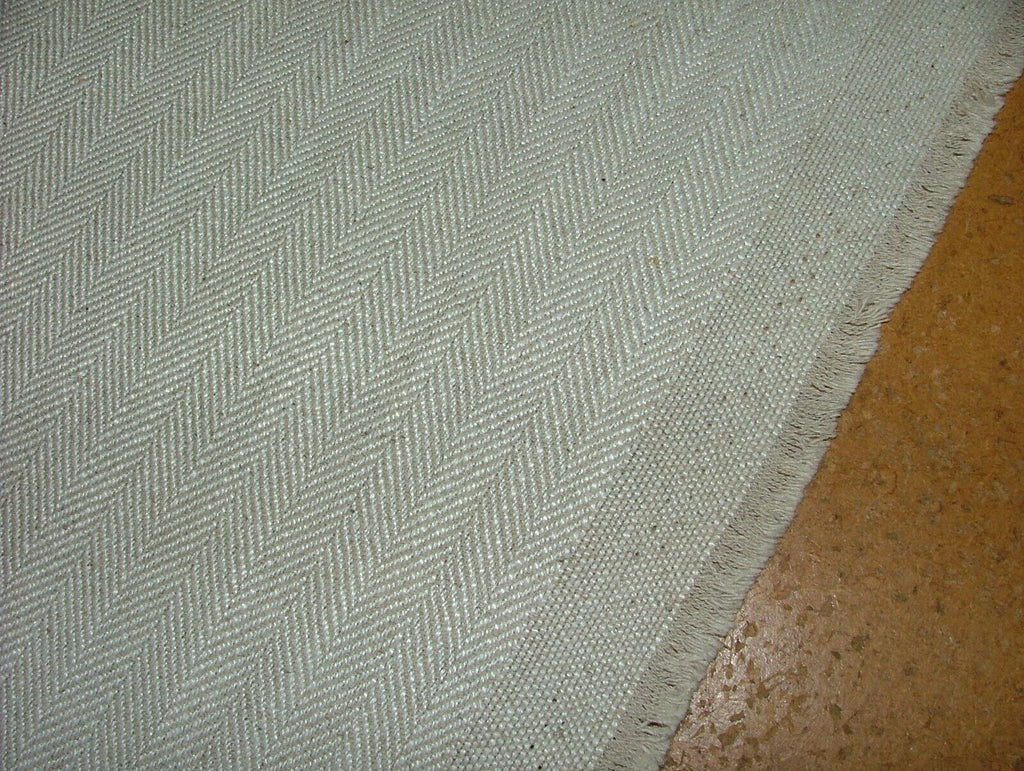 24 Metres Herringbone Natural Thick Woven Fabric Curtain Cushion Upholstery