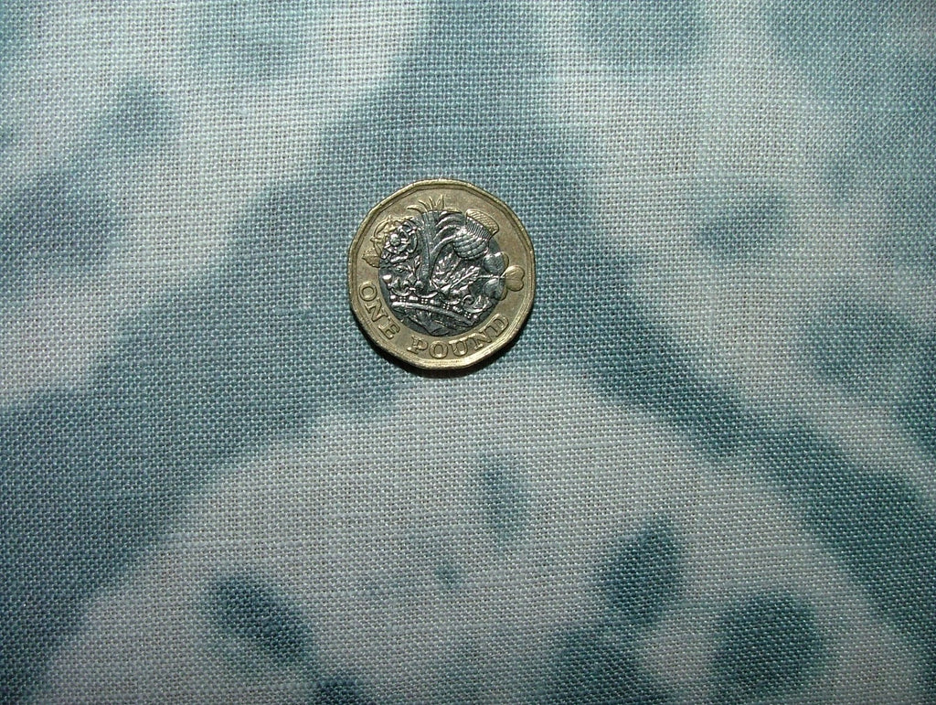 Mark Alexander Romo Fabric KALEIDOSCOPE ICEBURG Linen Curtain Use -  4 Metres8