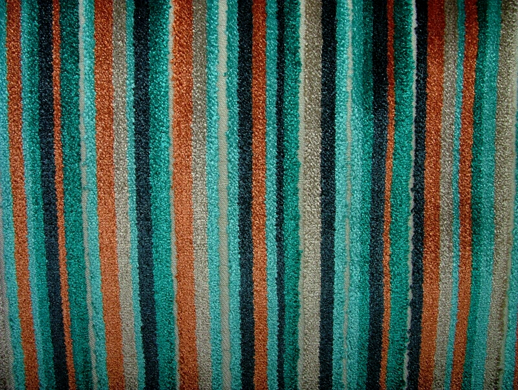 2 Metres iLiv Fiji Lagoon Stripe Velvet Fabric Curtain Upholstery Cushion Blind