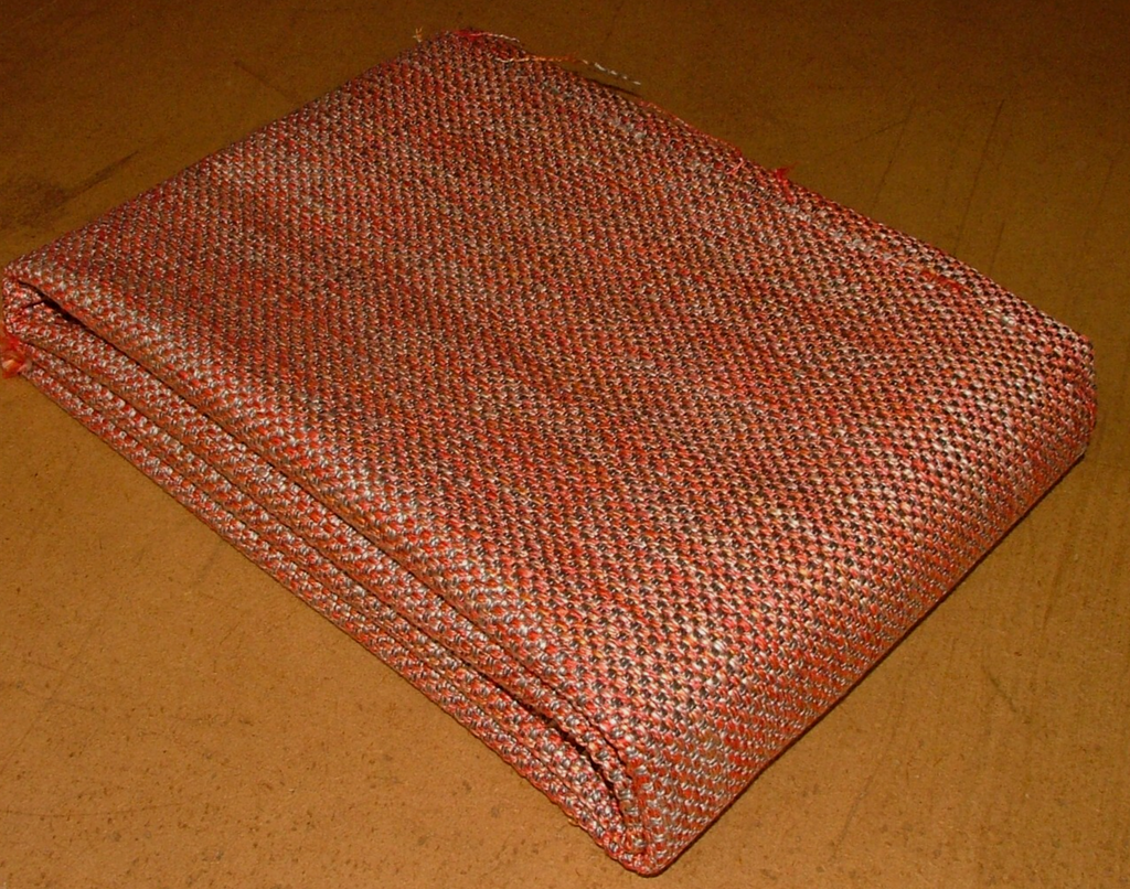 1 Metre Fryetts Sparta Burnt Sienna Flame Retardant Fabric Cushion Upholstery5