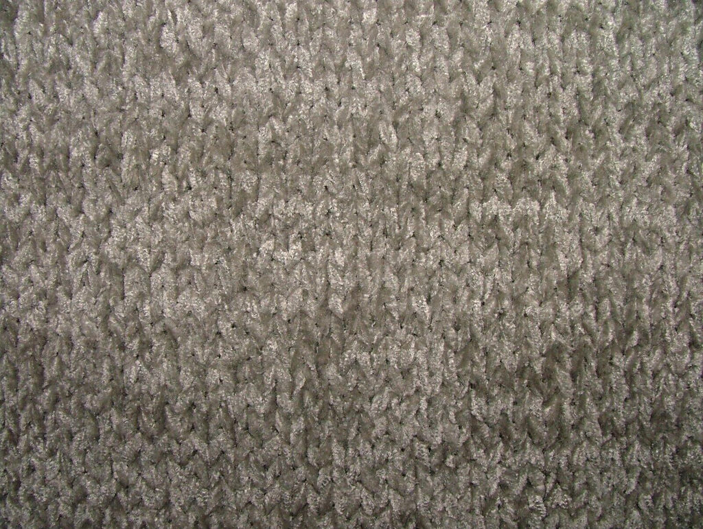 92cms Zinc Romo Topanga Silver Grey Chenille Knit Fabric Upholstery RRP £161.00