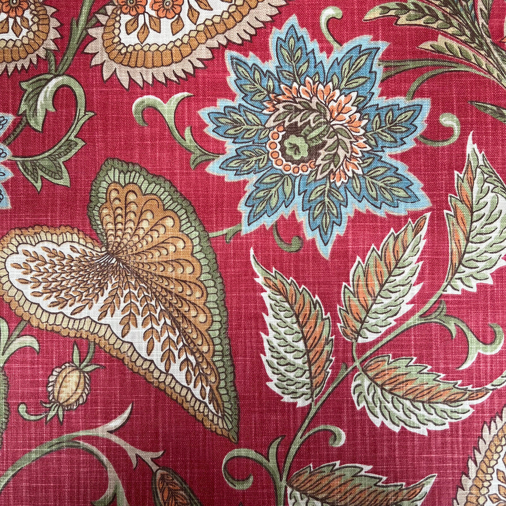 3.1 Metre iLiv Silk Road Carnelian 100% Cotton Fabric Cushion Curtain Upholstery