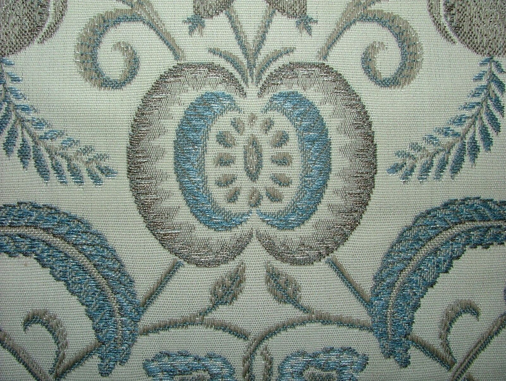 3.2 Mts Arts And Crafts Coxhall Dove Jacquard Curtain Upholstery Cushion Fabric