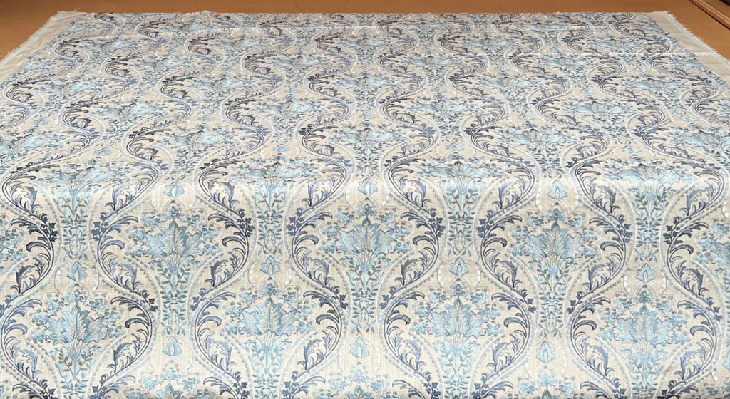 3.4 Metres iLiv Lynwood Indigo Embroidered Fabric Curtain Upholstery Cushion