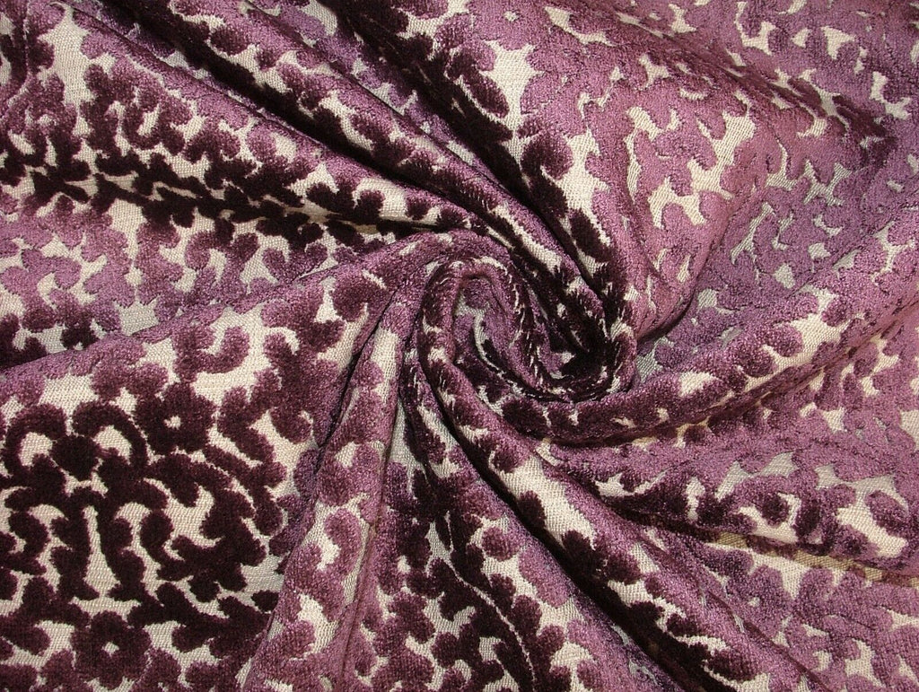 Indiene Plum Extra Thick Velvet Fabric Curtain Upholstery Cushion Use