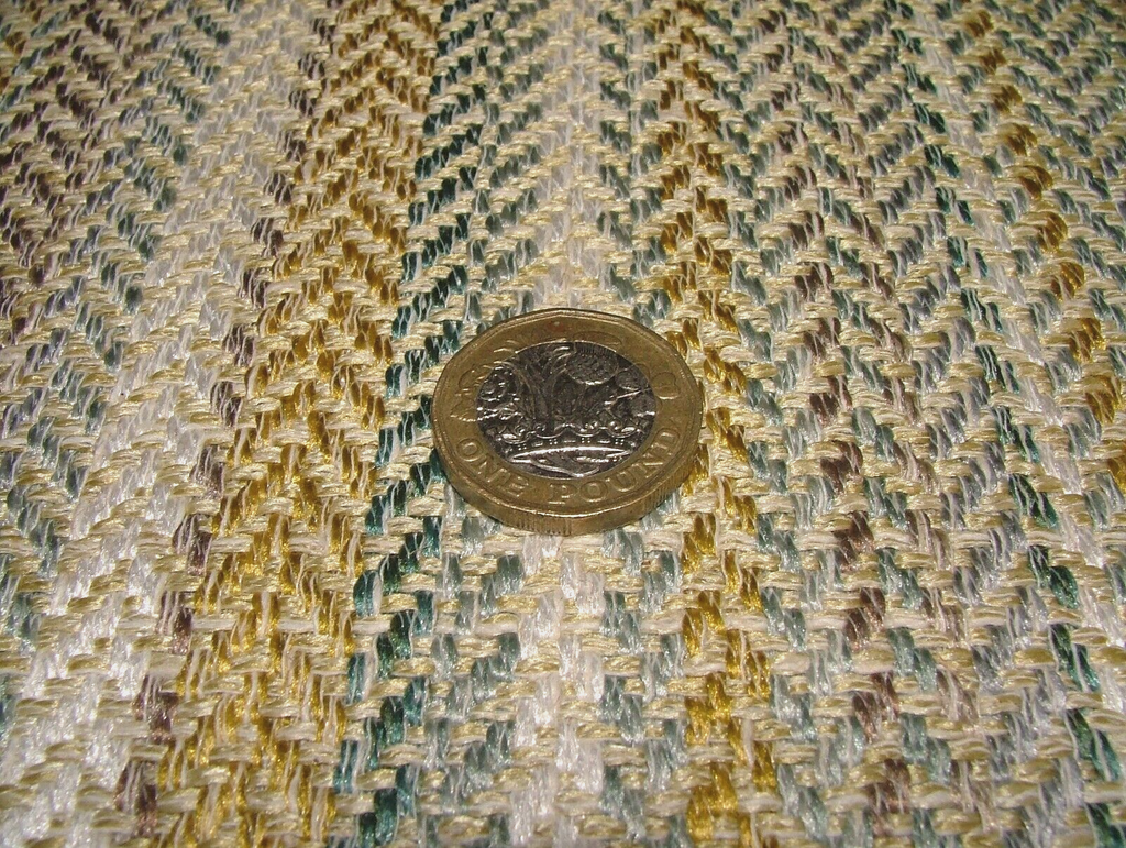 2.9 Mts iLiv Artisan Mint Textured Woven Fabric Cushion Curtain Upholstery