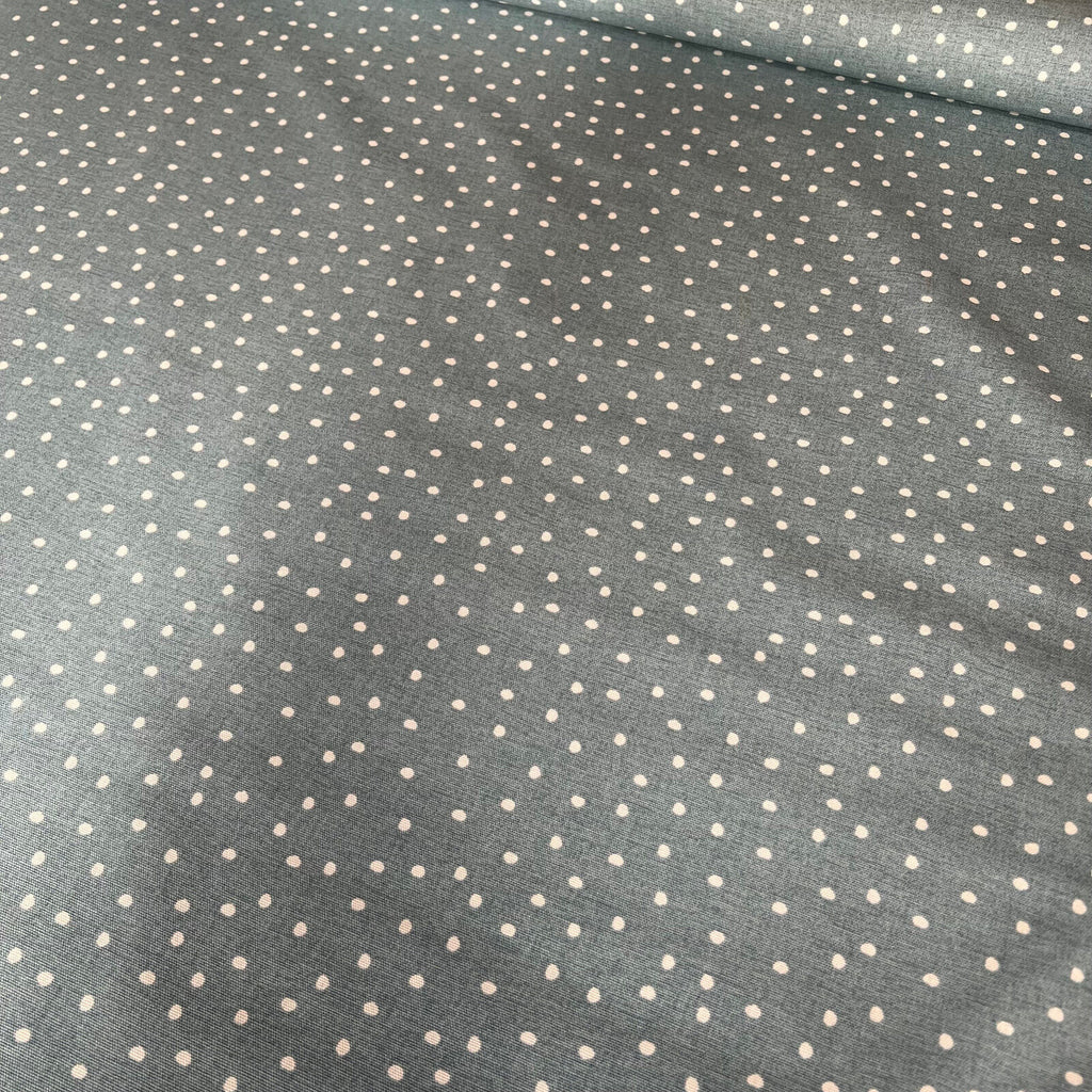 3.5 Metres iLiv Spotty Ocean Blue Cotton Curtain Upholstery Cushion Blind Fabric