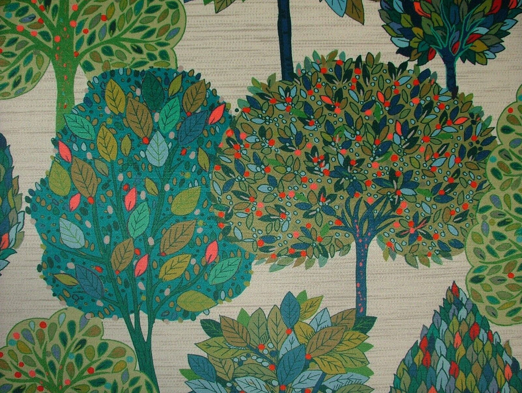 Foliage Fall Tree Carnival Velvet Designer Fabric Curtain Upholstery Cushion