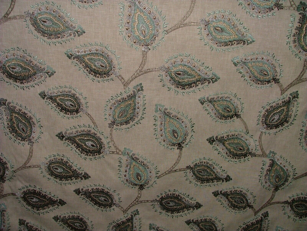 3 Metres iLiv Sestriere Glacier Embroidered Fabric Curtain Upholstery Cushion