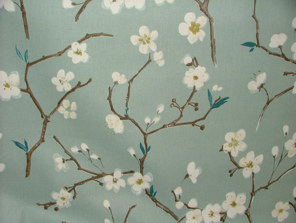 24 Metres Japanese Cherry Blossom Tree Cotton Fabric Curtain Blinds Upholstery